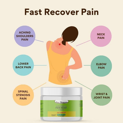 Bee Venom Ultra Strength Pain Relief Cream (100gm x Pack of 3)